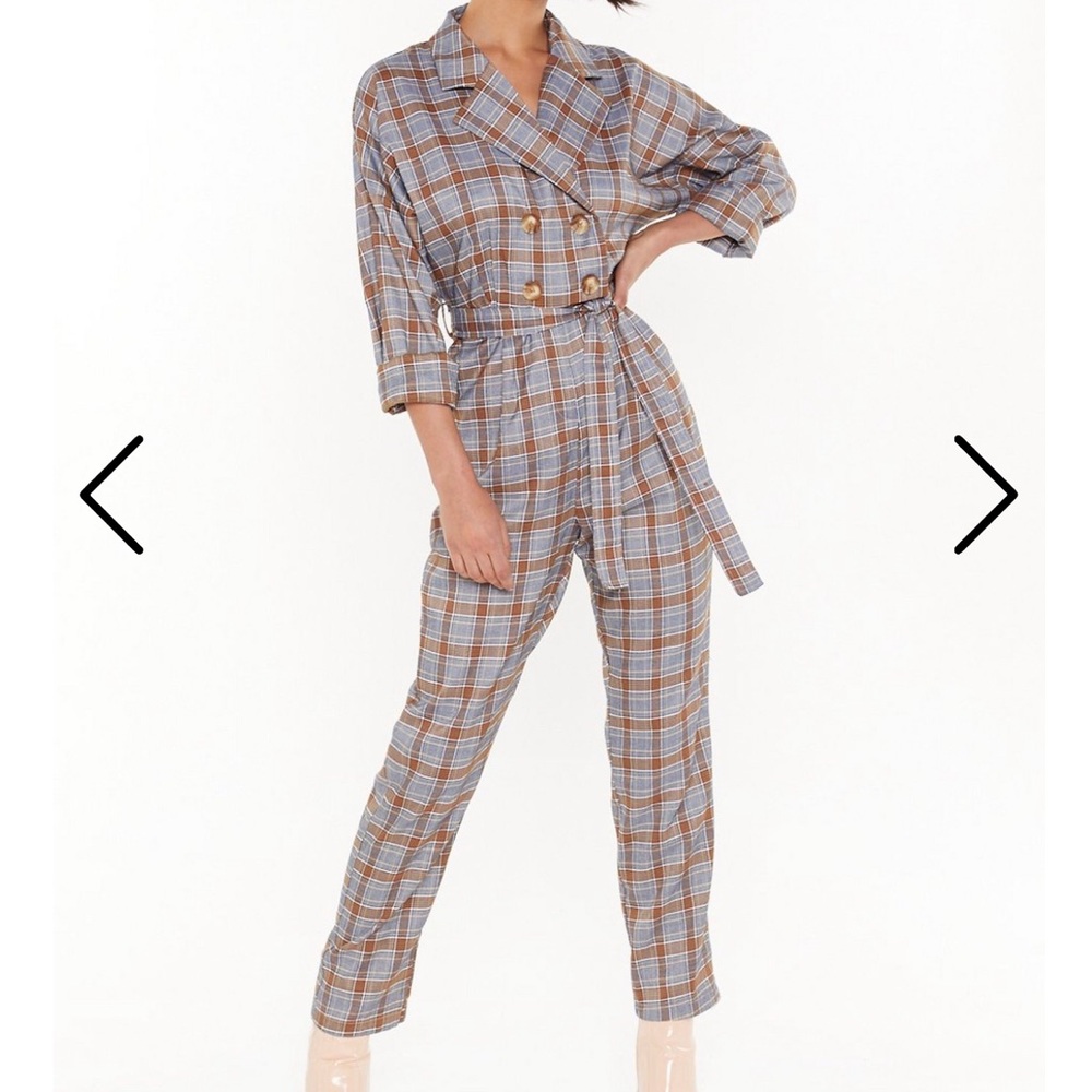 Background Check Tailored Belted Jumpsuit